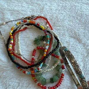Lot of Beaded Bracelet and anklets Set